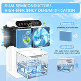 Dehumidifiers, Dehumidifier for Home (85 OZ, 800 sq.ft) Quiet Small Dehumidifier for Bedroom Bathroom Basement with Drain Hose, 3 Gear Timer, Sleep Mode, Auto Shut Off, 7 Color Ambient Light