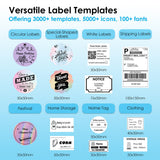 KNAON Shipping Thermal Label Printer, 4x6 Portable Label Printer, Black