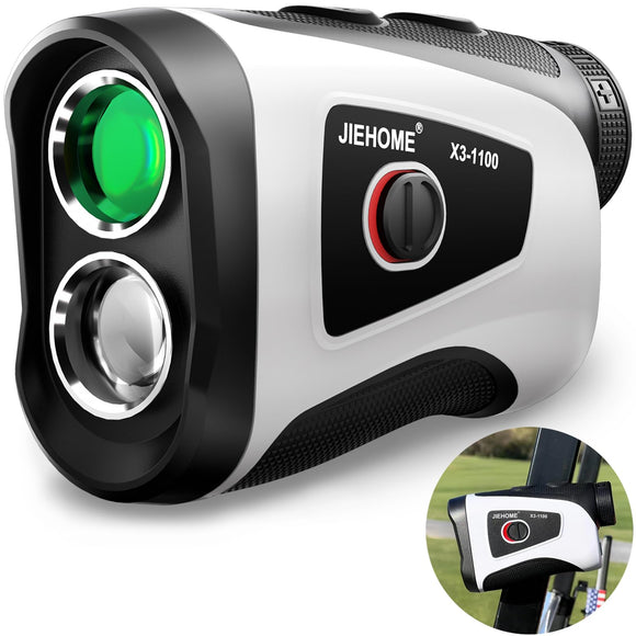 Golf Rangefinder with Slope, 7X Magnification 1100 Yards Rangefinder Golfing, Built-in Magnetic & Rechargeable Battery