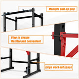 Bongkim Power Rack, Rack Cage for Weight Training, Adjustable Squat Stand Rack for Home Gym Equipment, Lifting Cage with 660lb Capacity (Black)