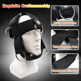 Neck Training Harness with Pulley System – Adjustable Head Strap for Side-to-Side Neck Strength Workout, Heavy-Duty Steel Chain for Weighted Vertical Training, Ideal for Powerlifting & Fitness