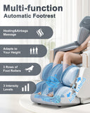 iBooMas Deep Tissue Massage Chair, Full Body Zero Gravity Massage Chair with SL Track, 12+6 Modes, Auto Extending Footrest, Body Scan, Foot Roller, Heating, Airbags, APP & AI Voice Control (White)
