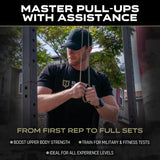 Battle Bands Resistance Bands – Pull Up Assistance Bands & Stretch Bands for Exercise – Heavy Duty Workout Resistance Bands Set for Strength Training, Powerlifting, Home Gym & Stretching – Men & Women
