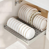 ZHOHO TANT Pull out Cabinet Organizer Fixed with Adhesive Nano Film, Slide out Dish Drying Rack for Kitchen Cabinets, Pull Out Drawer for Kitchen Under Sink Organizer