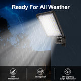 BIRITALO 240W Parking Lot Light LED, 36000LM Dusk to Dawn Wall Mount 4Pack