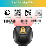 NETUM Upgraded QR Industrial Bluetooth Barcode Scanner with Charging Dock
