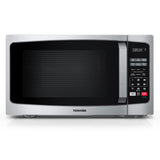 TOSHIBA ML-EM09PA(SS) Small Microwave Oven with 6 Auto Menus, Mute Function, LED Lighting, Countertop Microwave Perfect for Apartments, 0.9 Cu Ft, 10.6 Inch Removable Turntable, 900W, Stainless Steel