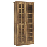 Tribesigns Tall Shoe Cabinet with Doors, 8-Tier Shoe Storage with Adjustable Shelves, Modern Shoe Organizer Shoe Rack Cabinet for Entryway, Hallway, Closet, Living Room, Rustic Brown