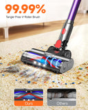 FEPPO Cordless Vacuum Cleaner, Powerful Vacuum Cleaners for Home with 70Mins Runtime, Touch Screen, Self-Standing, Anti-Tangle Stick Vacuum Cordless, Wireless Vacuum for Hardwood Floor/Carpet/Pet Hair