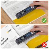 Portable Scanner, Photo Scanner for A4 Documents Pictures Pages Texts in 900 Dpi, Flat Scanning, Include 16G SD Card MUNBYN