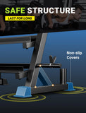 YOLEO Professional Dumbbell Rack, 1100LBS Capacity Weight Rack for Dumbbells Barbells Kettlebells, 3-Tier Adjustable Weight Stand (Rack Only)