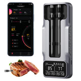 Smart Wireless Meat Thermometer with 2 Probes & 800Ft Bluetooth Range, Grill Thermometer with Standalone Base, NIST Certified ±0.5°F Accuracy