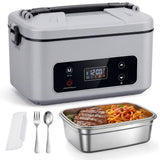 Atherra 5.1 Cups Cordless Electric Lunch Box for Adults, 24000mAh Battery with Scheduled Heating & 5-Side Fast Even Heating, 100W Portable Food Warmer for Drivers, Outdoor Workers, Travel, Camping
