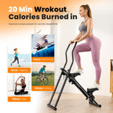 BODYWAKER Vertical Climber, Pro Stair Stepper for Full-Body Workout, Compact & Foldable Cardio Exercise Stair Climber with Extended Step Range, Improved & Adjustable Handlebar & Pedals.