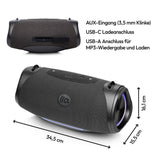 TAZATA Bluetooth Speaker Wireless, 120W Max Loud Outdoor Speaker with Deep Bass Subwoofer, IPX7 Waterproof Floating Pool Speaker, RGB Lights, 11H Playtime, Multi-Sync 100+ for Party Camping Beach