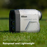Nikon COOLSHOT 20i GIII Golf Rangefinder | Rainproof Laser rangefinder with Slope, Locked On Quake and 5 Year Warranty