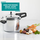 Mirro 92180A Polished Aluminum 10-PSI Pressure Cooker Cookware, 8-Quart, Silver -