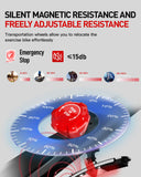 HARISON Exercise Bike - Magnetic Stationary Bike for Home Gym - Silent Pad Indoor Cycling Bike with Tablet Mount & Comfortable Seat Cushion, 350LBS Weight Capacity, Workout Bike (HR-X15 Magnetic exercise bike) HARISON