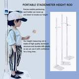 JJFFTAO Aluminum Alloy Height Measurement 5-Section Portable Height Measure 8-82 inch/20-210 cm/Unit with cm & inch for Offices, Gyms, School and Physical examinations