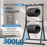 STACOO Foldable Pull Up Bar Pull Up Station,Power Tower with Triangular Structure, Multi-Functional Dip Station for Home Gym 300LB STACOO