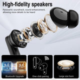 Thunelec Wireless Earbuds, Bluetooth 5.4 Headphones with Multifunctional Touch Screen, 48H Bass Stereo Ear Buds with ANC/ENC Noise Cancelling/Transparency Mode, IPX7 Earphones with 5 EQ Modes, Black