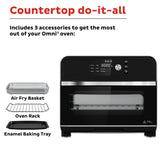 Instant Pot Omni 19QT/18L Toaster Oven Air Fryer, 7-in-1 Functions, Fits 12" Pizza, Crisps, Broils, Bakes, Roasts, Toasts, Warms, Convection, 100+ In-App Recipes, from the Makers of Instant Pot, Black