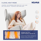Nouhaus Orbit Heated Massage Chair,Full Body Massaging Zero-Gravity Leisure Recliner with Low-Noise 3D Massage and Dual Sound Systems Modern Massage Chairs (Elder White)