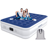 Vendricasa Queen Air Mattress with Built in Pump, 18" Raised Inflatable Mattress, Self Inflating Blow Up Bed, Comfort Portable Air Bed with Carry Bag for Camping, Home, Guests, Travel 690 lbs Max