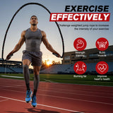 HPYGN Weighted Jump Rope, Heavy Jump Rope for Fitness, 5LB Weighted Adult Skipping Rope for Men&Women, Jumprope for Working Out to Improve Stamina, Strength training, Workout Equipment for Home Gym