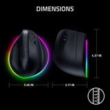 Razer Pro Click V2 Vertical Wireless Mouse, 6 Button Ergonomic Design
