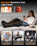DEKEMASTER Air Compression Leg Massager for Circulation and Pain Relief, Professional Full Leg Compression Boots for Massage Therapy with Adjustable 9 Intensities, Recovery Boots for Women Men