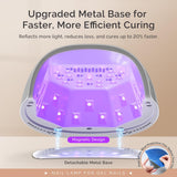 MelodySusie Professional Cordless UV Nail Lamp with Metal Base, P-Plus30GT Nail Dryer with Smart Sensor for Salon & DIY Home Use Fast Cures All Hard Gels, Especially Extension & Glitter Gel Polishes