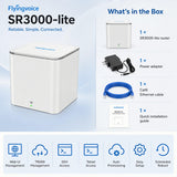 FLYINGVOICE SR3000-lite AX3000 Wi-Fi 6 Router, Dual-Band Gigabit Wireless Internet Speed, 1 x Gigabit Port (WAN/LAN), WPS Button, Compact Design for Home & Office