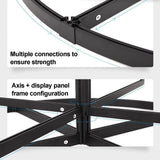 Movable Folding Display Rack,Portable Art Display Stand 60x160cm - Lightweight Freestanding Easel for Calligraphy