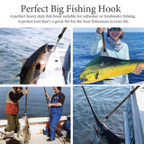 Dutiplus Telescopic Fish Gaff with Stainless Sea Fishing Spear Sharp Hook Tackle, Non-Slip Handle Thickened Aluminium Alloy Pole for Saltwater Offshore Ice Tool