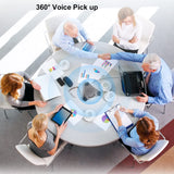 Conference Speaker and Microphone, 360° Omnidirectional USB Speakerphone Microphone with USB Hub, Noise Reduction/Echo Cancellation PolaTab