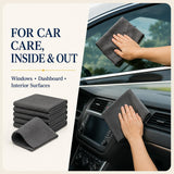 wosdy 6 Pack Microfiber Cleaning Cloths, 16x12 Inch Reusable Lint Free Cleaning Rags for Car Cleaning, Kitchen Cleaning, Windows and Glass, Stainless Steel, Screens and Household Surfaces