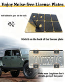 BGGTMO Clear License Plate Cover - 1 Pack 100% Crystal Clear Bubble Car Tag Plate Protector, Street Legal Unbreakable Acrylic Protective Shield with Screws Caps