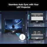 NothingProjector Motorized ALR Screen for Ultra Short Throw Projector, 95% Ambient Light Rejecting, 120 inch, Floor Rising, 4K/8K UHD, Active 3D, Anti Daylight, Electric Retractable Automatic NothPJ