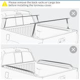 OEDRO Hard Tri-Fold Tonneau Cover for 2019-2026 Chevy Silverado 1500 6.6ft