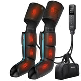 Leg Massager with Heat and Compression, Leg Massager for Circulation and Pain Relief FSA HSA, 3 in 1 Air Compression Boots CINCOM