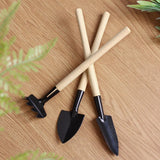 8 Sets Mini Gardening Tools Portable Garden Hand Tools Set Miniature Gardening Rake Trowel and Shovel