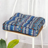 HXAZGSJY Chair Cushions for Dining Chairs Bohemian Soft Patio Chair Pads Indoor Office Home Kitchen Square Dining Chair Cushion Pillow Blue 20"x20"x4"