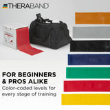 THERABAND Resistance Band,Green,Heavy,25-Yard Roll,Latex-Free,Elastic Band Exercise,Physical Therapy,Yoga,Pilates,Stretching,Home Workouts,Cut-to-Length,Color-Coded for Easy Resistance,(Pack of 12)