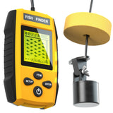 Portable Sonar Alarm Fish Finder with Sonar Transducer and LCD Display, for Kayak Fishing Boat Fishing Ice Fishing