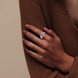 Oseew 2027 Custom Heart Shape Class Senior High School Ring for Women