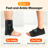 Cordless Neuropathy Foot Massager, Ankle Massager for Pain Relief, Ankle Heating Pad Plantar Fasciitis Relief, Black