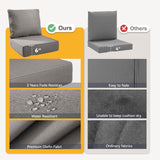 Outdoor Cushion Set for Patio Furniture, UV Resistant, Water Resistant