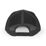 Trust in the Power of God Christian Trucker Hat, Embroidered Scripture Hat for Men & Women, Religious Apparel Charcoal/Black