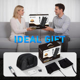 belhope Leg Massager for Circulation and Pain Relief,Full Leg Massage 5-Zone for Varicose Veins, 3 Timers,12 Intensity,6 Modes,Air Compression Boots Recovery Calf Thigh Foot Massage for Athletes,Black